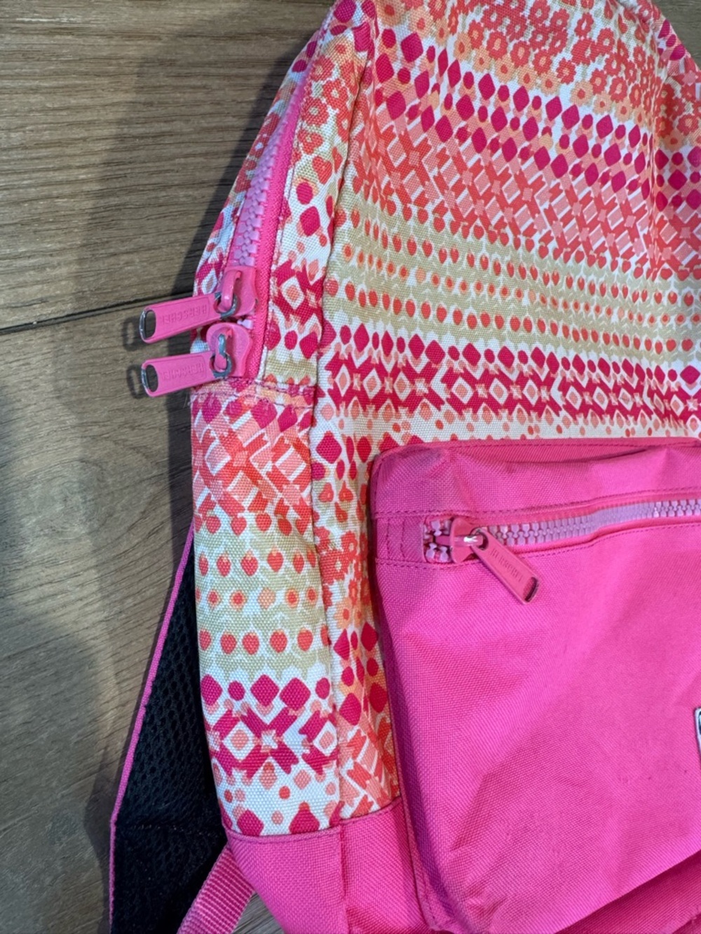 Herschel Supply Co. Heritage Kids Backpack Pink Floral Geometric Print - Picture 4 of 7